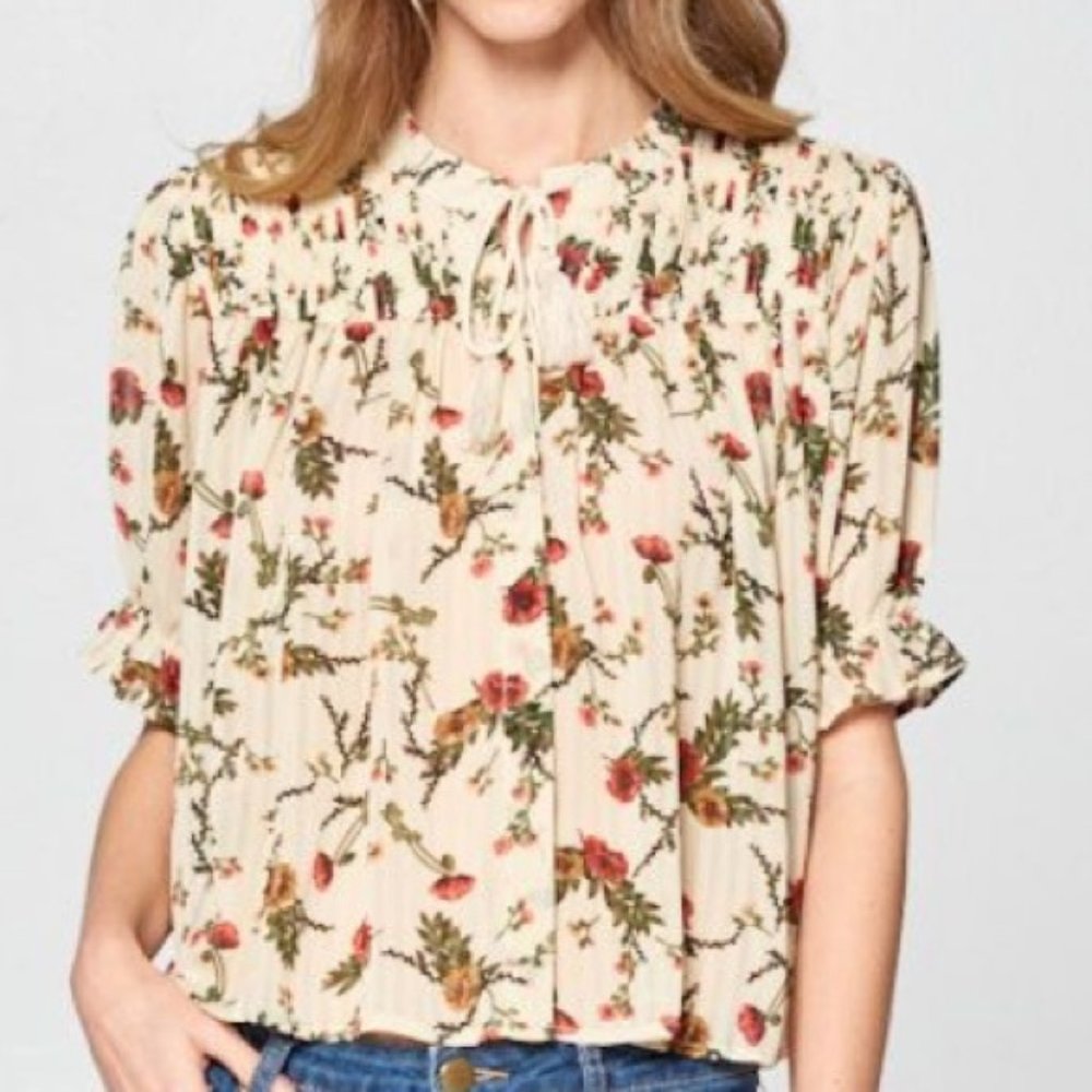NEW - Ellison floral short sleeve shirt